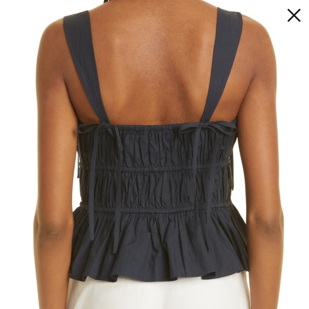 NWOT ULLA JOHNSONLU TIE-FRONT TANK TOP ,SZ:10 - Picture 2 of 14
